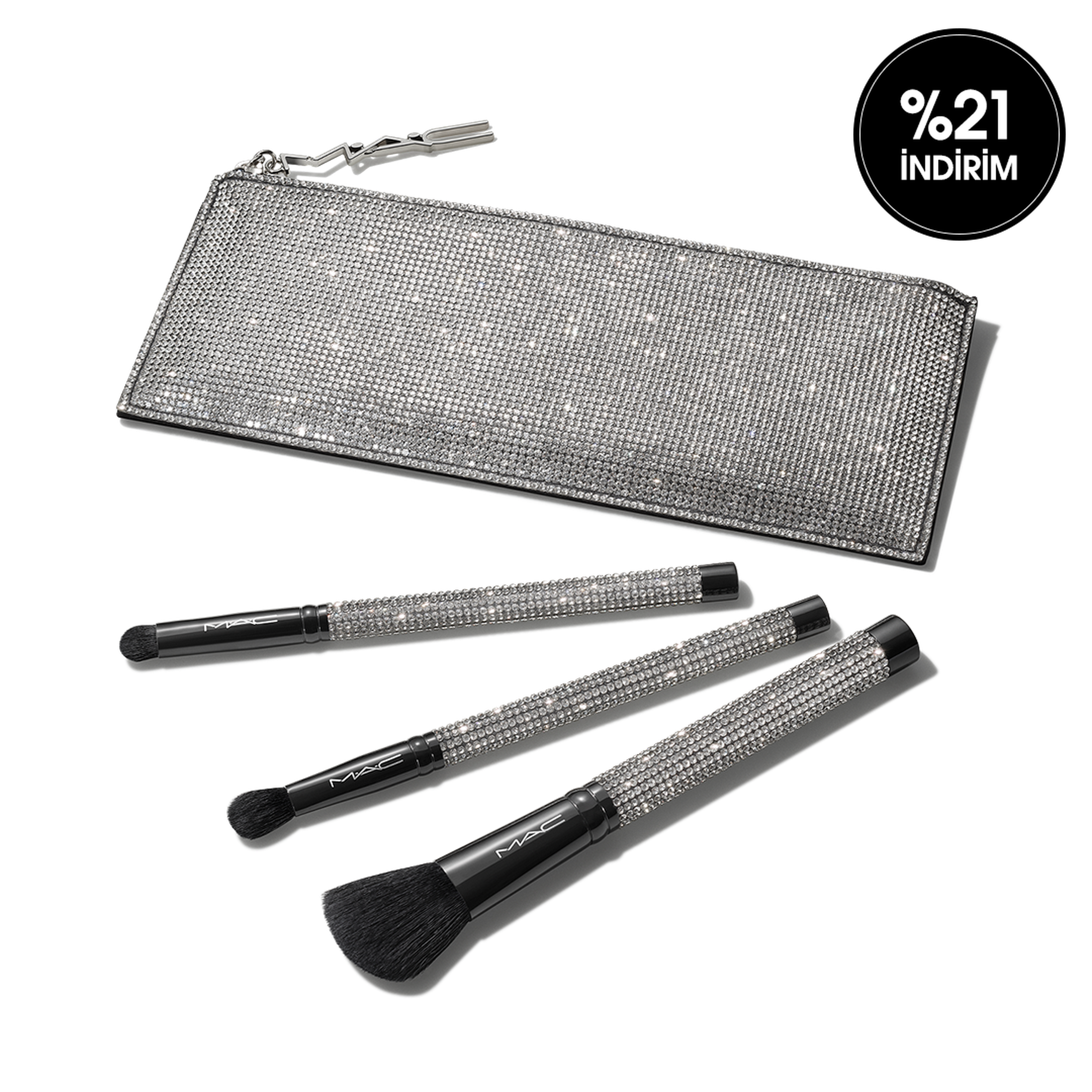FINISHING TOUCH BRUSH KIT – 3'LÜ ÇANTALI PROFESYONEL MAKYAJ FIRÇASI SETİ – YILBAŞI ÖZEL KOLEKSİYONU